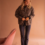 Dámská bunda s leopardím vzorem