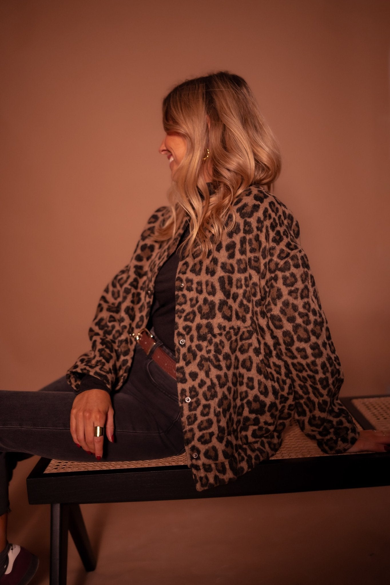 Dámská bunda s leopardím vzorem