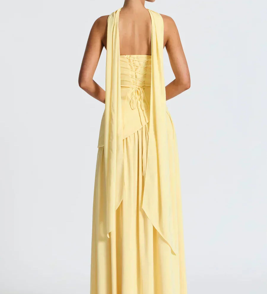 Dámské maxi šaty v elegantním stylu