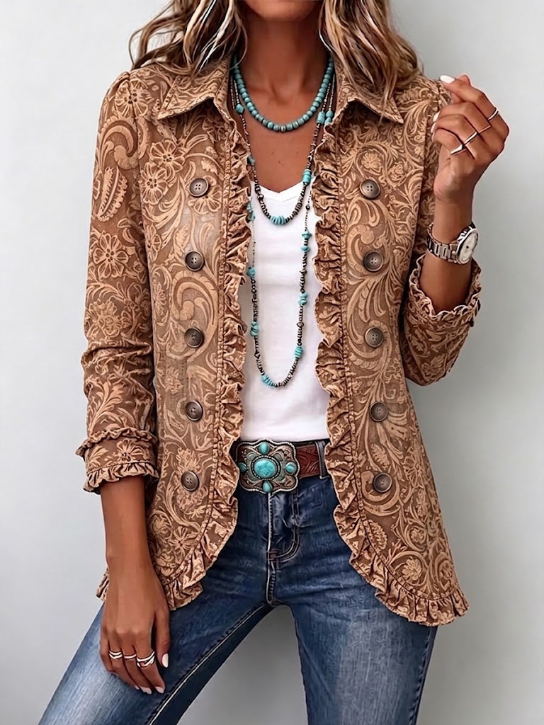Dámské sako ve vintage a boho stylu