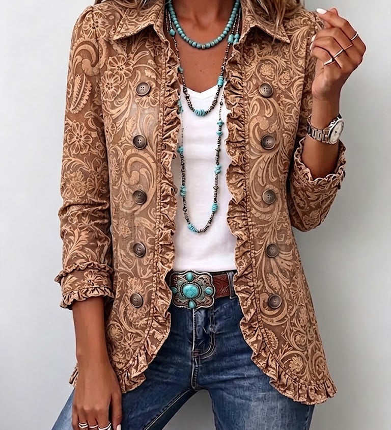 Dámské sako ve vintage a boho stylu