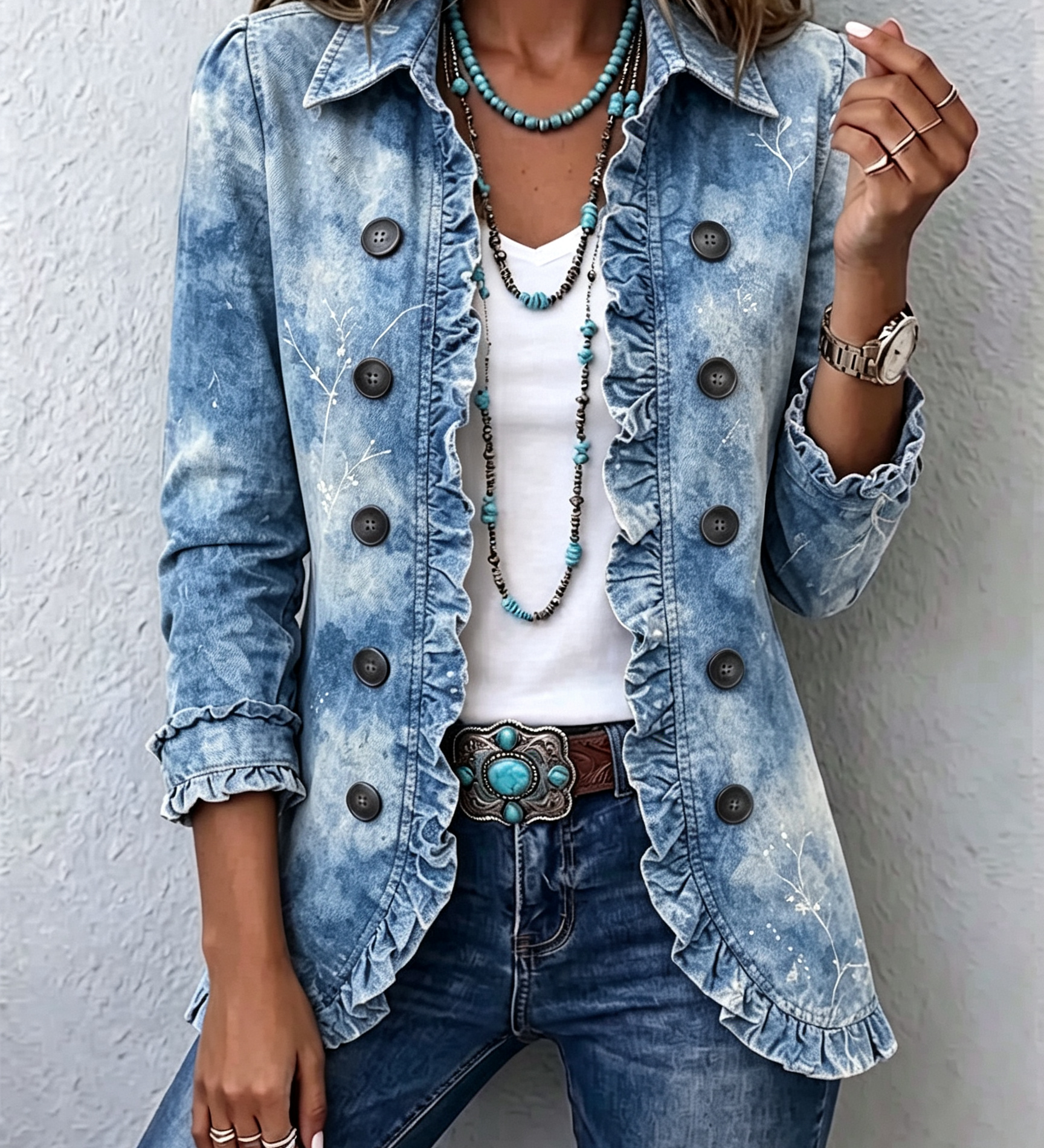 Dámské sako ve vintage a boho stylu