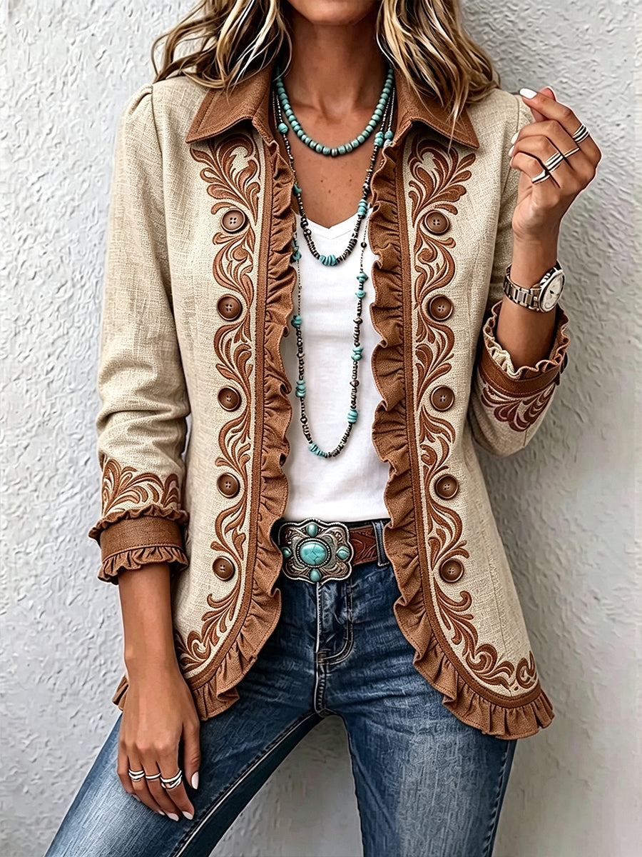 Dámské sako ve vintage a boho stylu