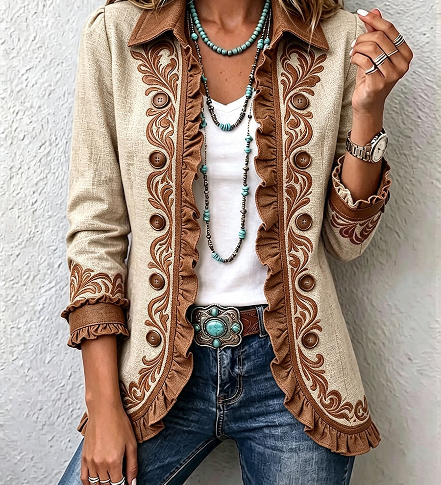 Dámské sako ve vintage a boho stylu