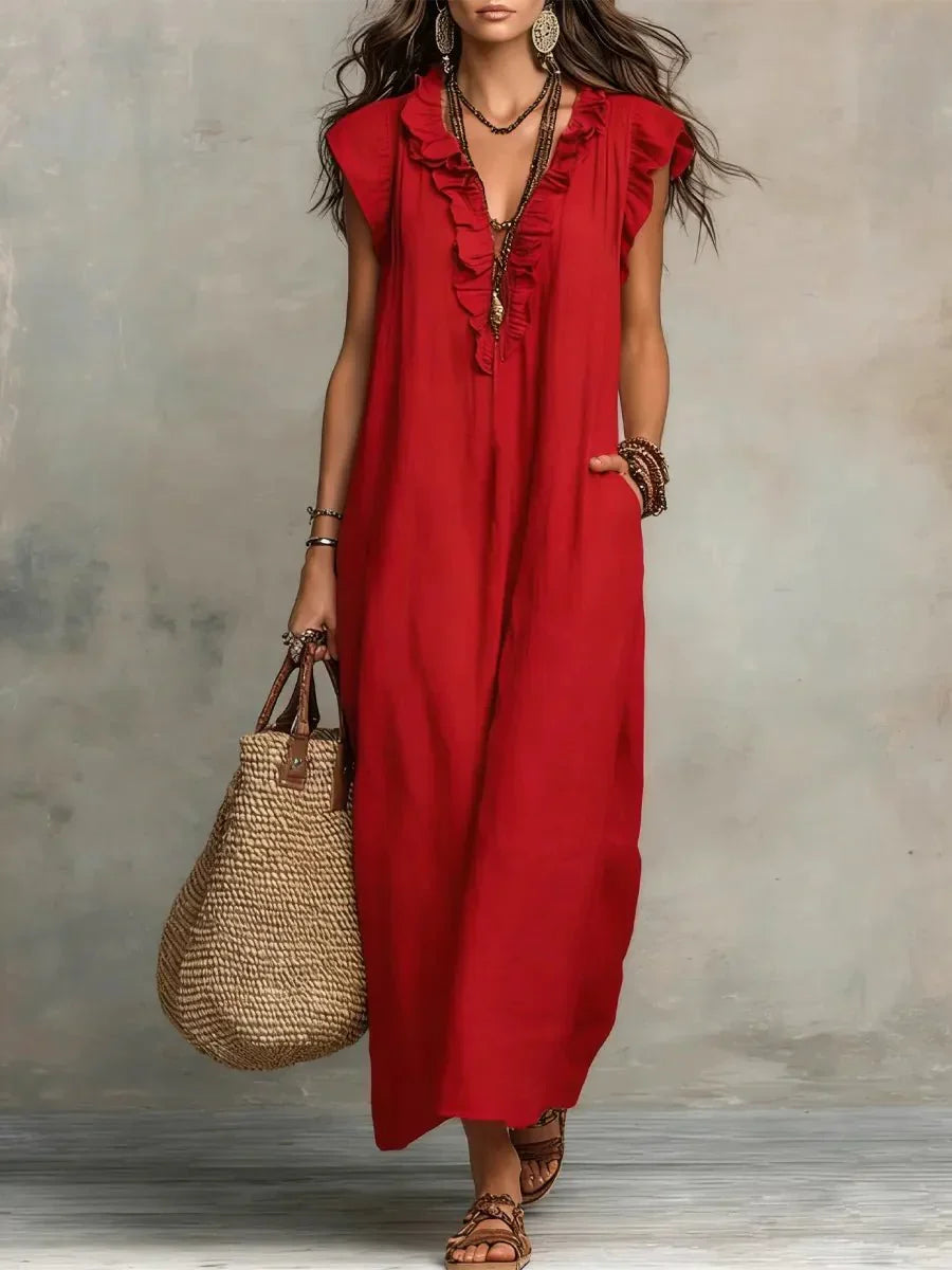 Dámské maxi šaty v boho stylu