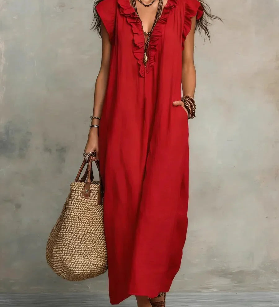 Dámské maxi šaty v boho stylu